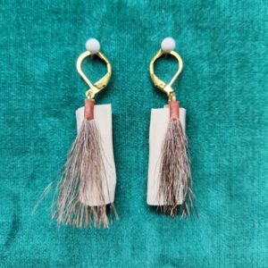 Earring Deer Rib Brown